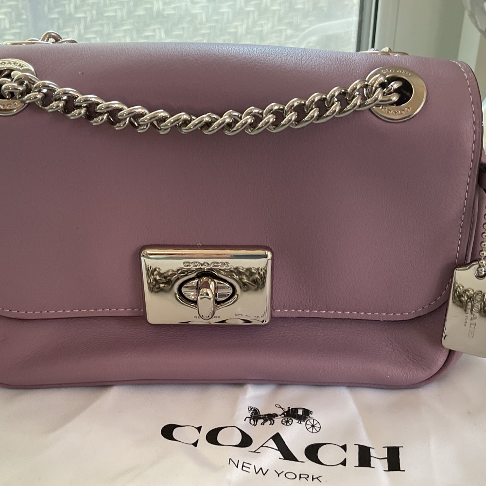 Coach Purple Leather Mini Cassidy Handbag “Like New” - Picture 4 of 16